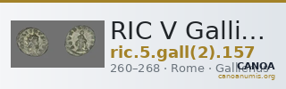 RIC V Gallienus 157 — CANOA