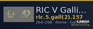 RIC V Gallienus 157 — CANOA