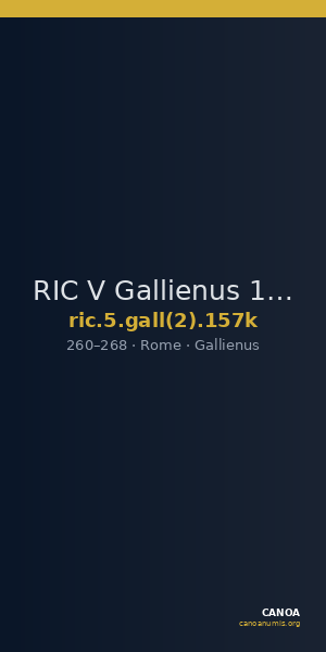 RIC V Gallienus 157k — CANOA