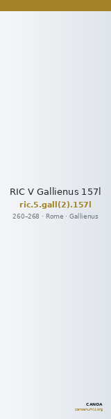 RIC V Gallienus 157l — CANOA