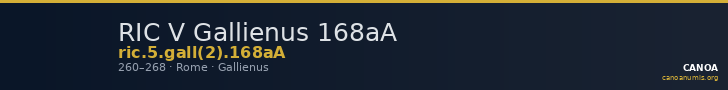 RIC V Gallienus 168aA — CANOA