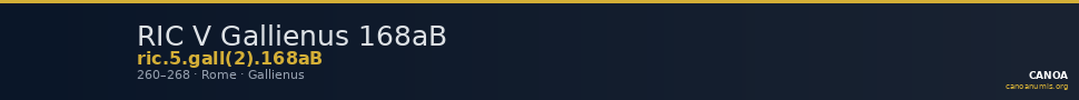 RIC V Gallienus 168aB — CANOA