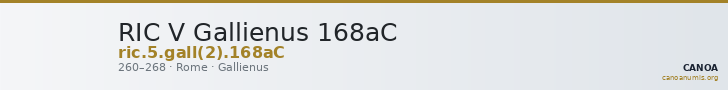 RIC V Gallienus 168aC — CANOA