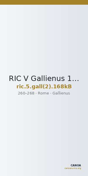 RIC V Gallienus 168kB — CANOA