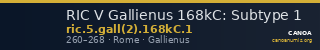 RIC V Gallienus 168kC: Subtype 1 — CANOA