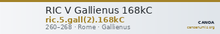 RIC V Gallienus 168kC — CANOA