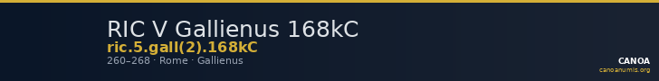 RIC V Gallienus 168kC — CANOA