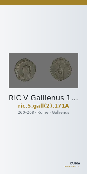 RIC V Gallienus 171A — CANOA