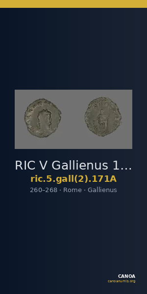 RIC V Gallienus 171A — CANOA