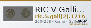 RIC V Gallienus 171A — CANOA