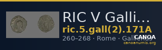 RIC V Gallienus 171A — CANOA