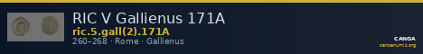RIC V Gallienus 171A — CANOA