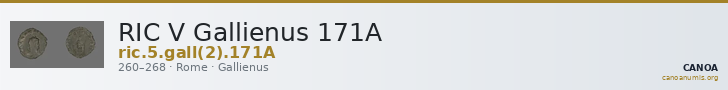 RIC V Gallienus 171A — CANOA