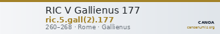 RIC V Gallienus 177 — CANOA