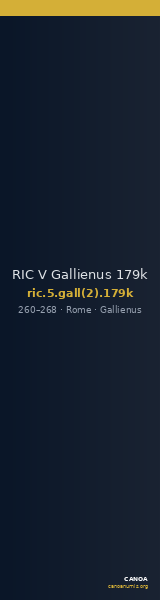 RIC V Gallienus 179k — CANOA