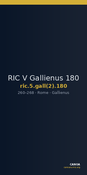 RIC V Gallienus 180 — CANOA