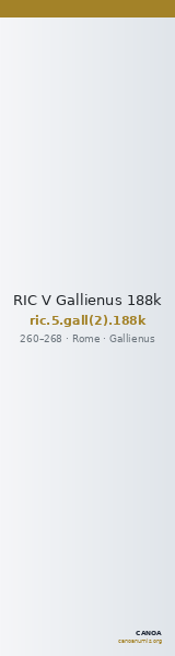 RIC V Gallienus 188k — CANOA