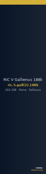 RIC V Gallienus 188k — CANOA
