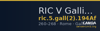 RIC V Gallienus 194Af — CANOA