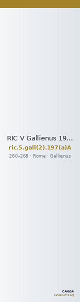 RIC V Gallienus 197(a)A — CANOA
