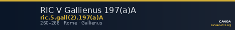 RIC V Gallienus 197(a)A — CANOA