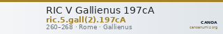 RIC V Gallienus 197cA — CANOA