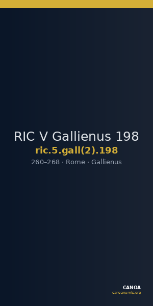 RIC V Gallienus 198 — CANOA