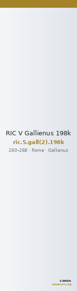 RIC V Gallienus 198k — CANOA