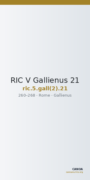 RIC V Gallienus 21 — CANOA