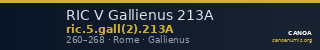 RIC V Gallienus 213A — CANOA