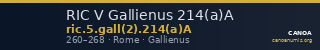 RIC V Gallienus 214(a)A — CANOA