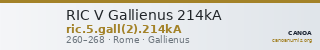 RIC V Gallienus 214kA — CANOA