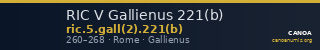 RIC V Gallienus 221(b) — CANOA