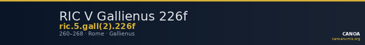 RIC V Gallienus 226f — CANOA