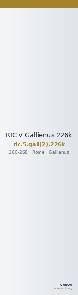 RIC V Gallienus 226k — CANOA