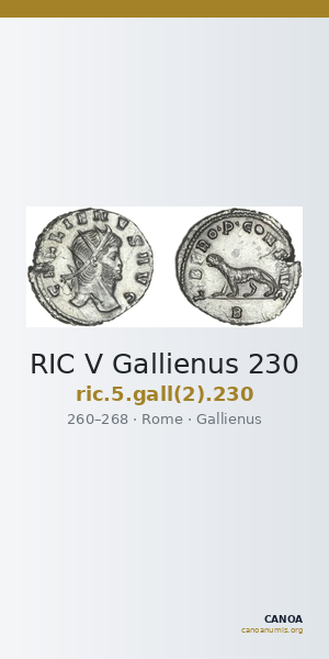 RIC V Gallienus 230 — CANOA