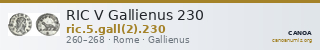 RIC V Gallienus 230 — CANOA