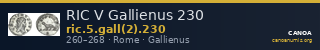 RIC V Gallienus 230 — CANOA