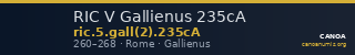 RIC V Gallienus 235cA — CANOA