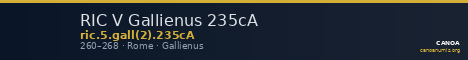 RIC V Gallienus 235cA — CANOA