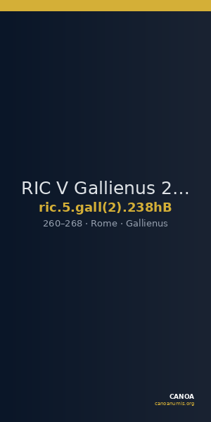 RIC V Gallienus 238hB — CANOA