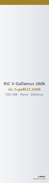 RIC V Gallienus 260k — CANOA