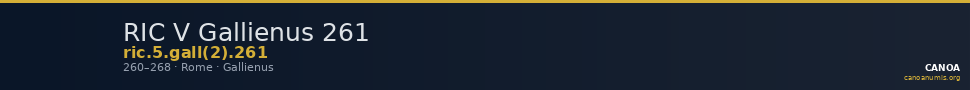 RIC V Gallienus 261 — CANOA
