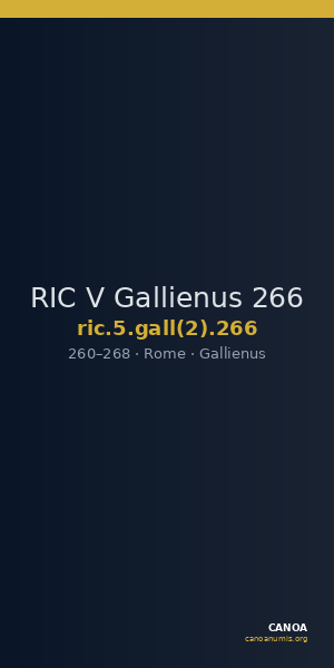 RIC V Gallienus 266 — CANOA