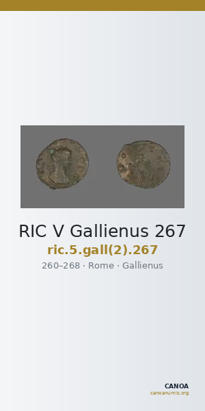 RIC V Gallienus 267 — CANOA