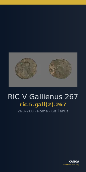 RIC V Gallienus 267 — CANOA