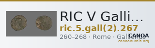 RIC V Gallienus 267 — CANOA