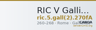 RIC V Gallienus 270fA — CANOA