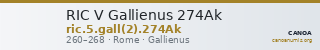 RIC V Gallienus 274Ak — CANOA