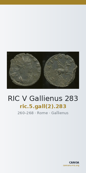 RIC V Gallienus 283 — CANOA